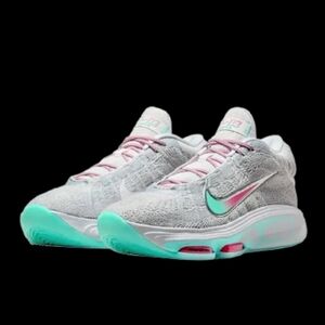Nike Air Zoom GT Hustle 3 South Beach Mens Size 11.5 Mint Foam Grey